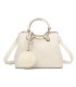 T11128 - Bolso bandolera con asa redonda y pompón