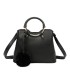 T11128 - Bolso bandolera con asa redonda y pompón