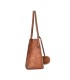 T10488 - Bolso de hombro con  bandolera con pompon a juego