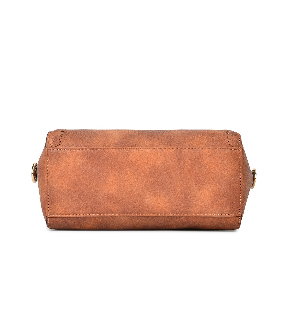 T10488 - Bolso de hombro con  bandolera con pompon a juego