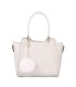 T10488 - Bolso de hombro con  bandolera con pompon a juego