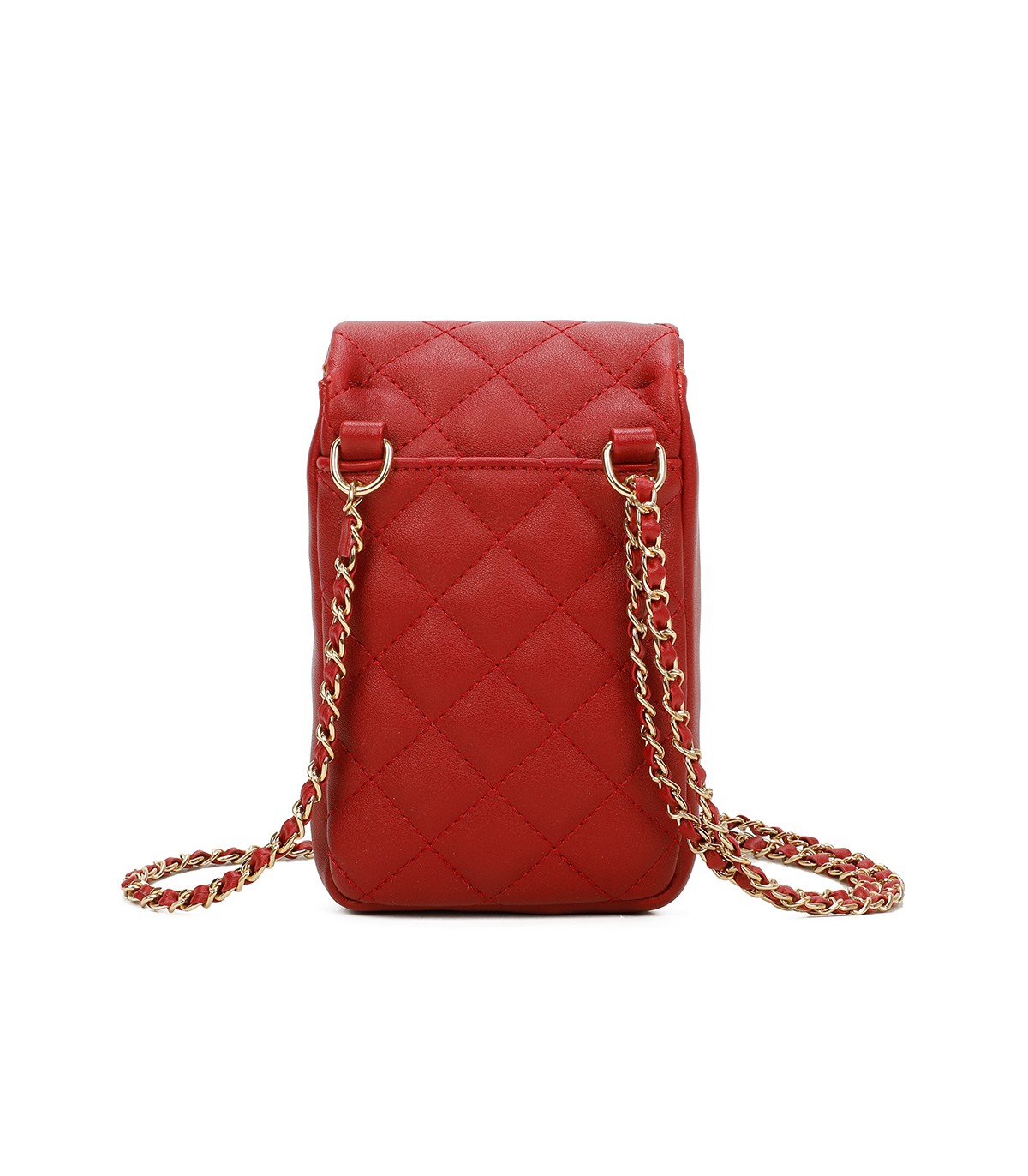T11327 - Bolso para móvil con cierre de pestillo y bandolera ornamentada