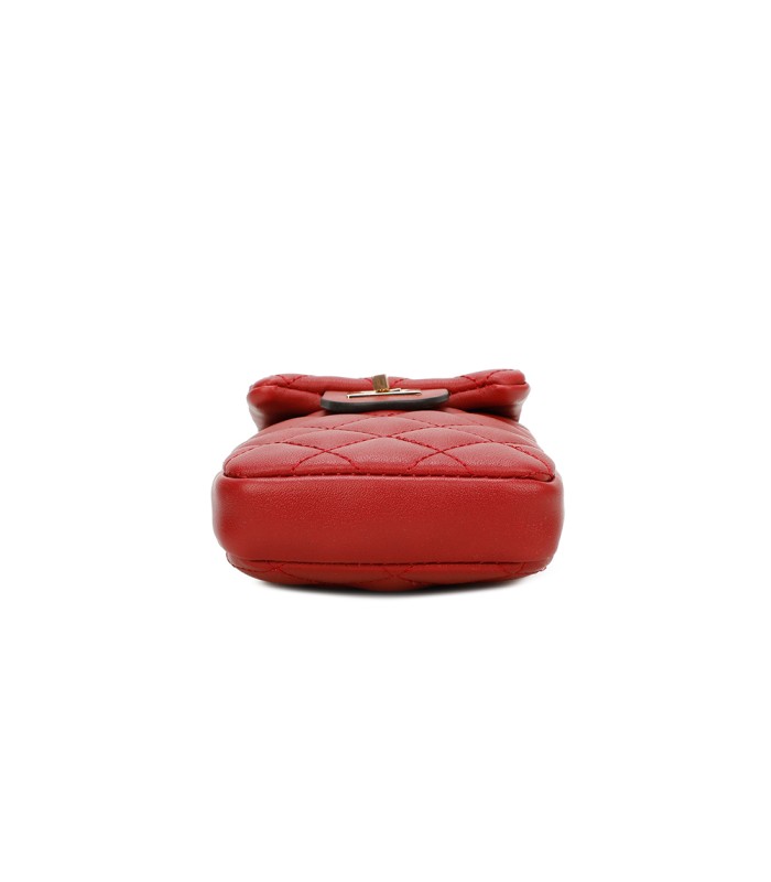 T11327 - Bolso para móvil con cierre de pestillo y bandolera ornamentada