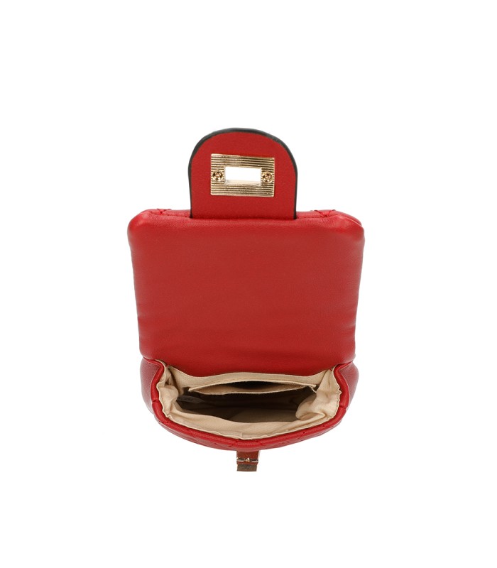 T11327 - Bolso para móvil con cierre de pestillo y bandolera ornamentada