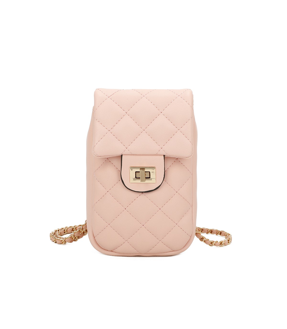 T11327 - Bolso para móvil con cierre de pestillo y bandolera ornamentada
