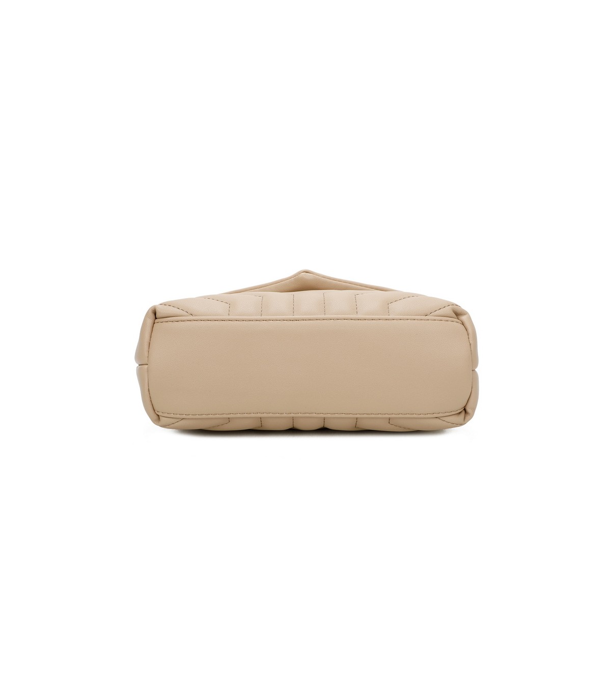T11473 - Bolso bandolera con cierre imantado y textura efecto en V