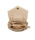 T11473 - Bolso bandolera con cierre imantado y textura efecto en V