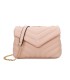T11473 - Bolso bandolera con cierre imantado y textura efecto en V