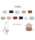 T11473 - Bolso bandolera con cierre imantado y textura efecto en V