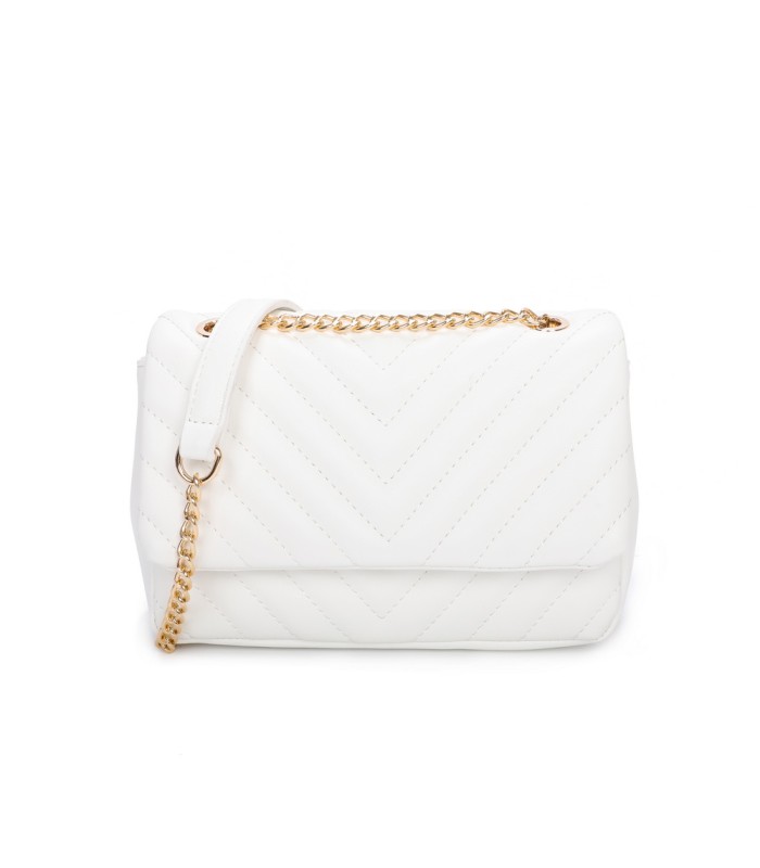 T11480 - Bolso bandolera con cadena dorada y cierre de botón imantado