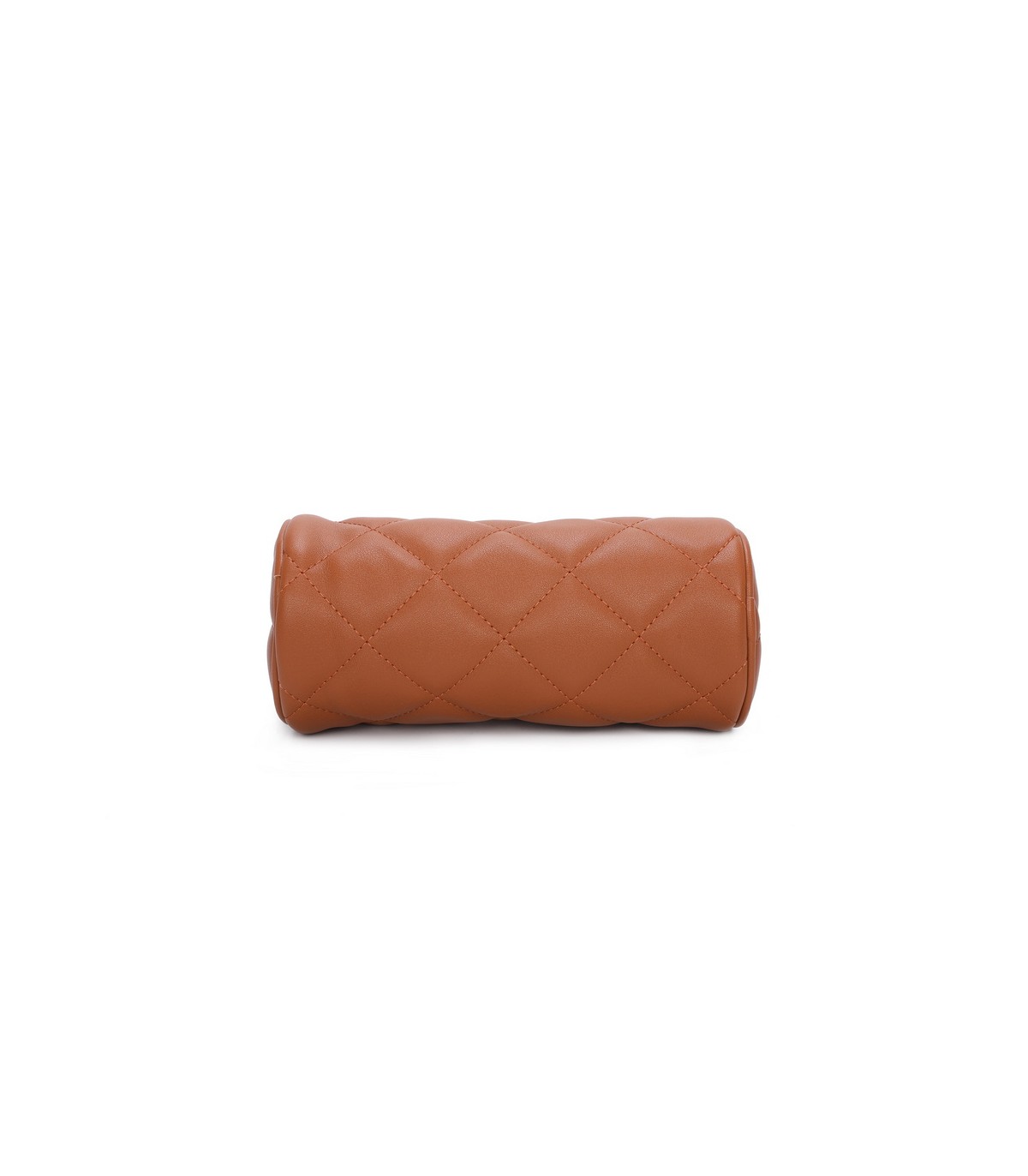 T11483 - Bolso bandolera de estilo baguette con asa dorada