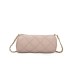 T11483 - Bolso bandolera de estilo baguette con asa dorada