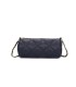 T11483 - Bolso bandolera de estilo baguette con asa dorada