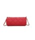 T11483 - Bolso bandolera de estilo baguette con asa dorada
