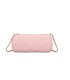 T11483 - Bolso bandolera de estilo baguette con asa dorada