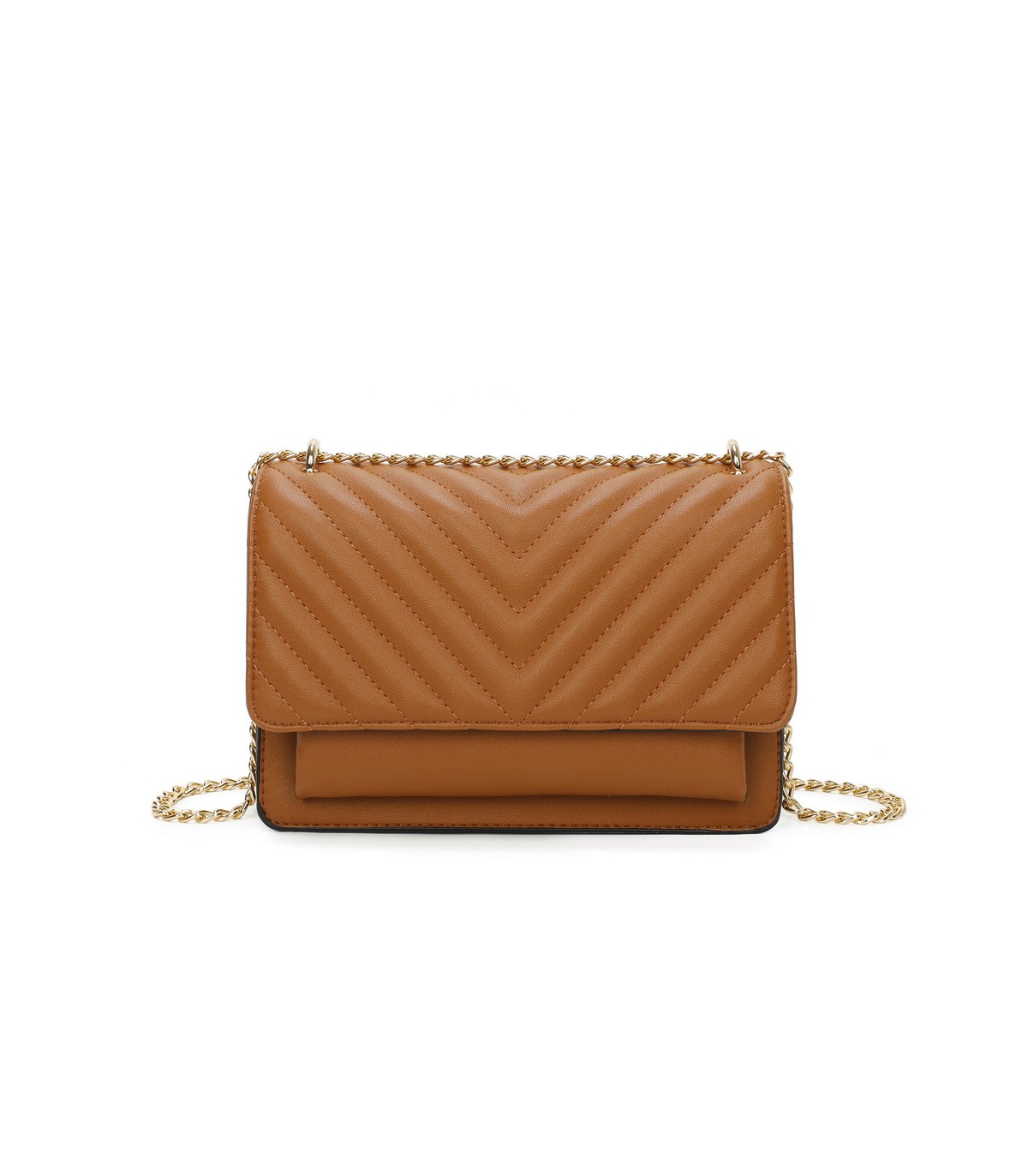 T11484 - Bolso bandolera cierres imantados con dos bolsillos interiores