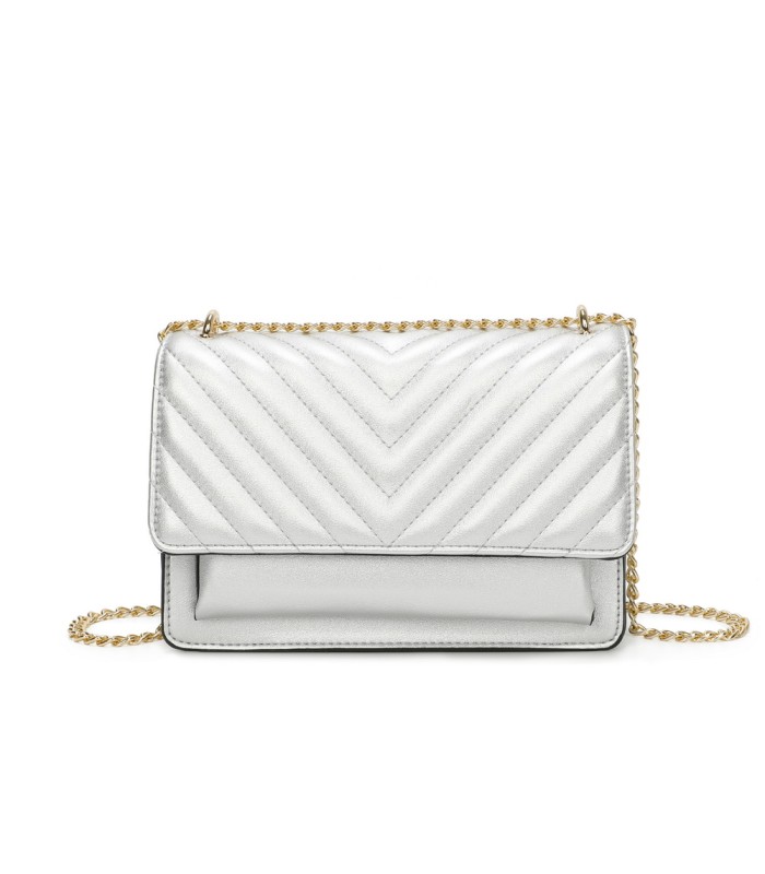 T11484 - Bolso bandolera cierres imantados con dos bolsillos interiores