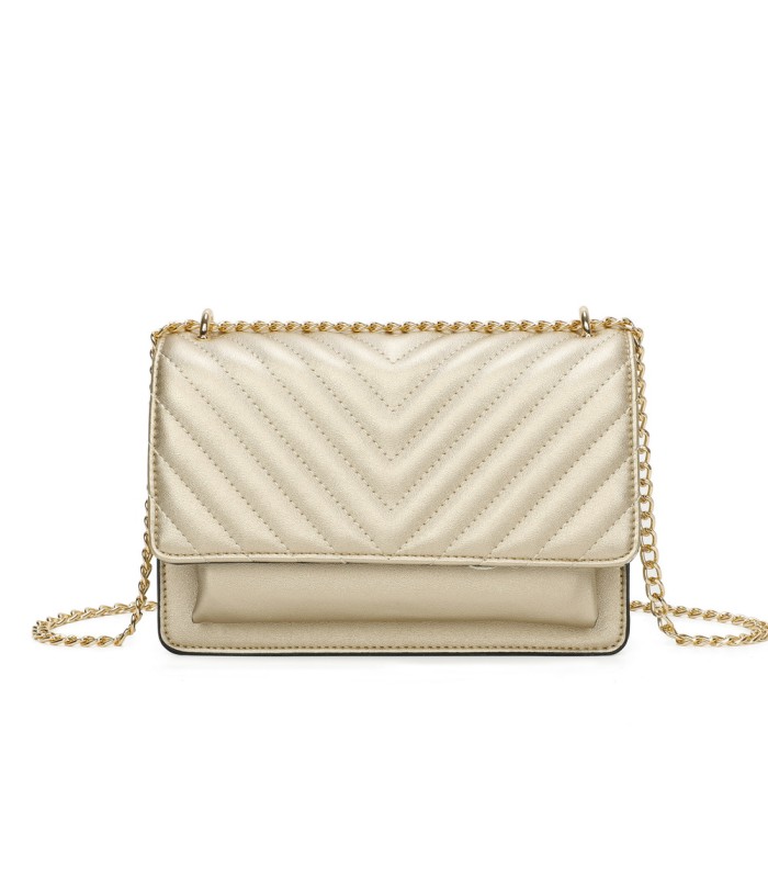 T11484 - Bolso bandolera cierres imantados con dos bolsillos interiores