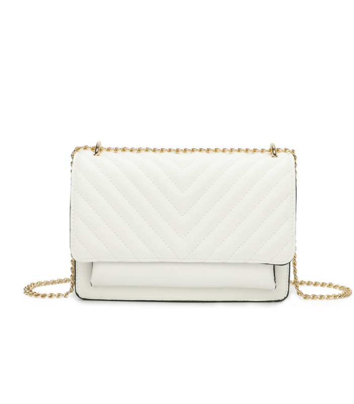 T11484 - Bolso bandolera cierres imantados con dos bolsillos interiores