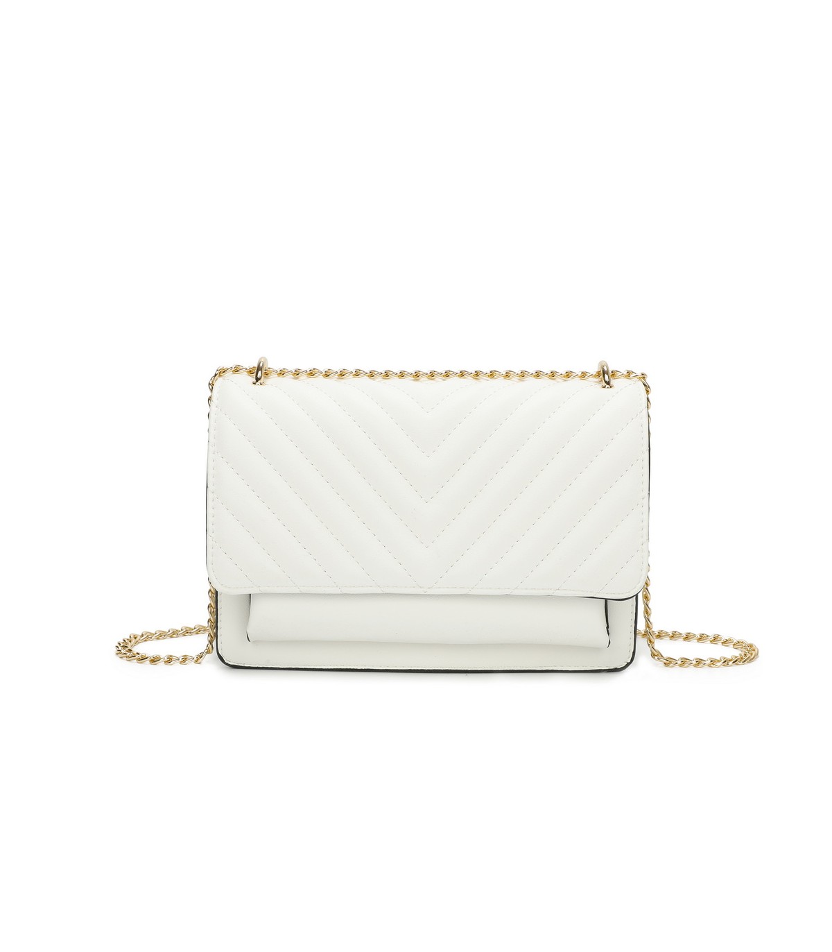 T11484 - Bolso bandolera cierres imantados con dos bolsillos interiores
