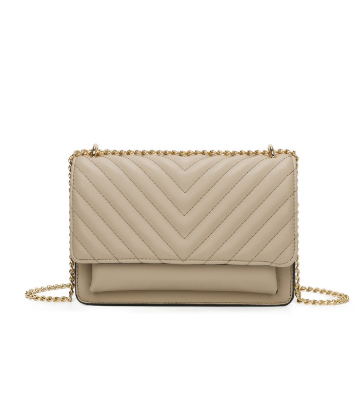 T11484 - Bolso bandolera cierres imantados con dos bolsillos interiores
