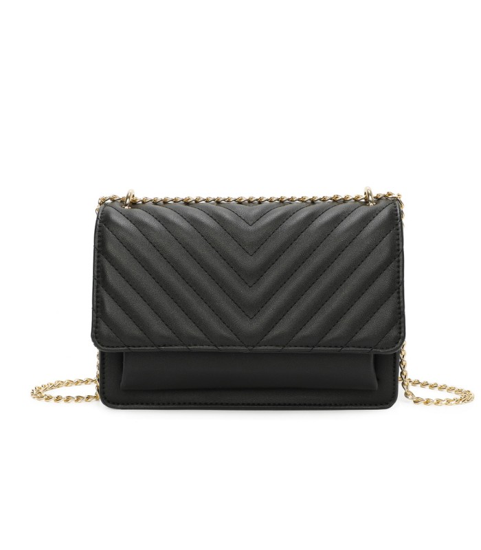 T11484 - Bolso bandolera cierres imantados con dos bolsillos interiores