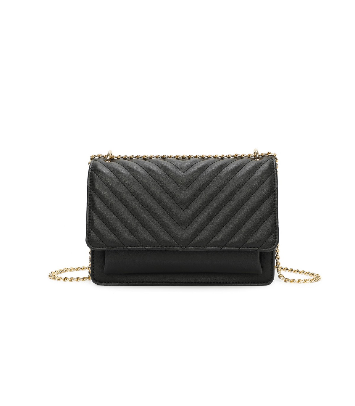 T11484 - Bolso bandolera cierres imantados con dos bolsillos interiores