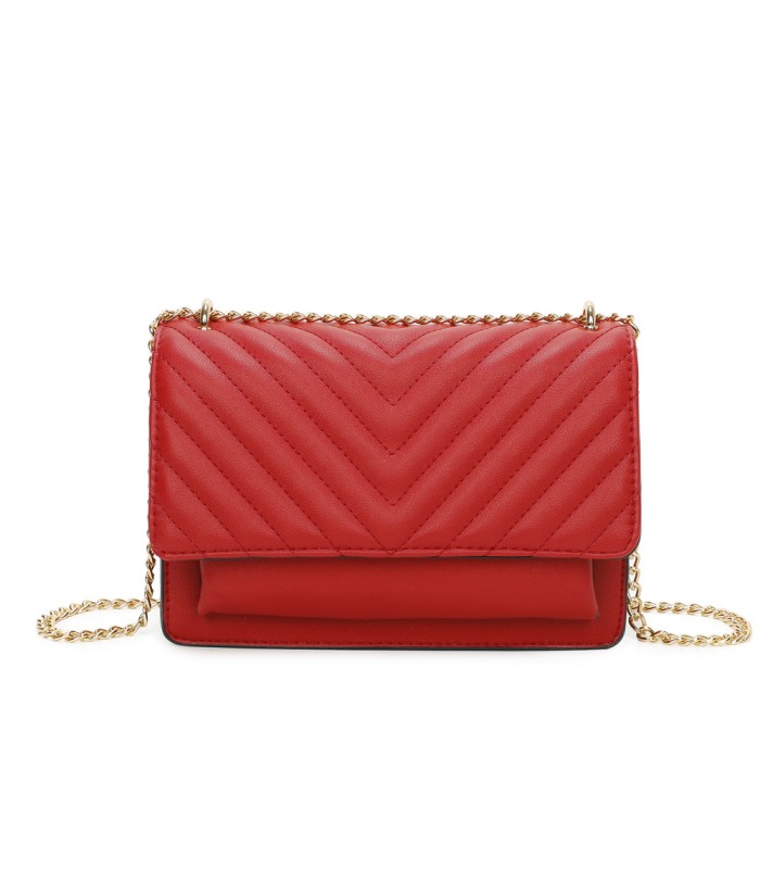 T11484 - Bolso bandolera cierres imantados con dos bolsillos interiores