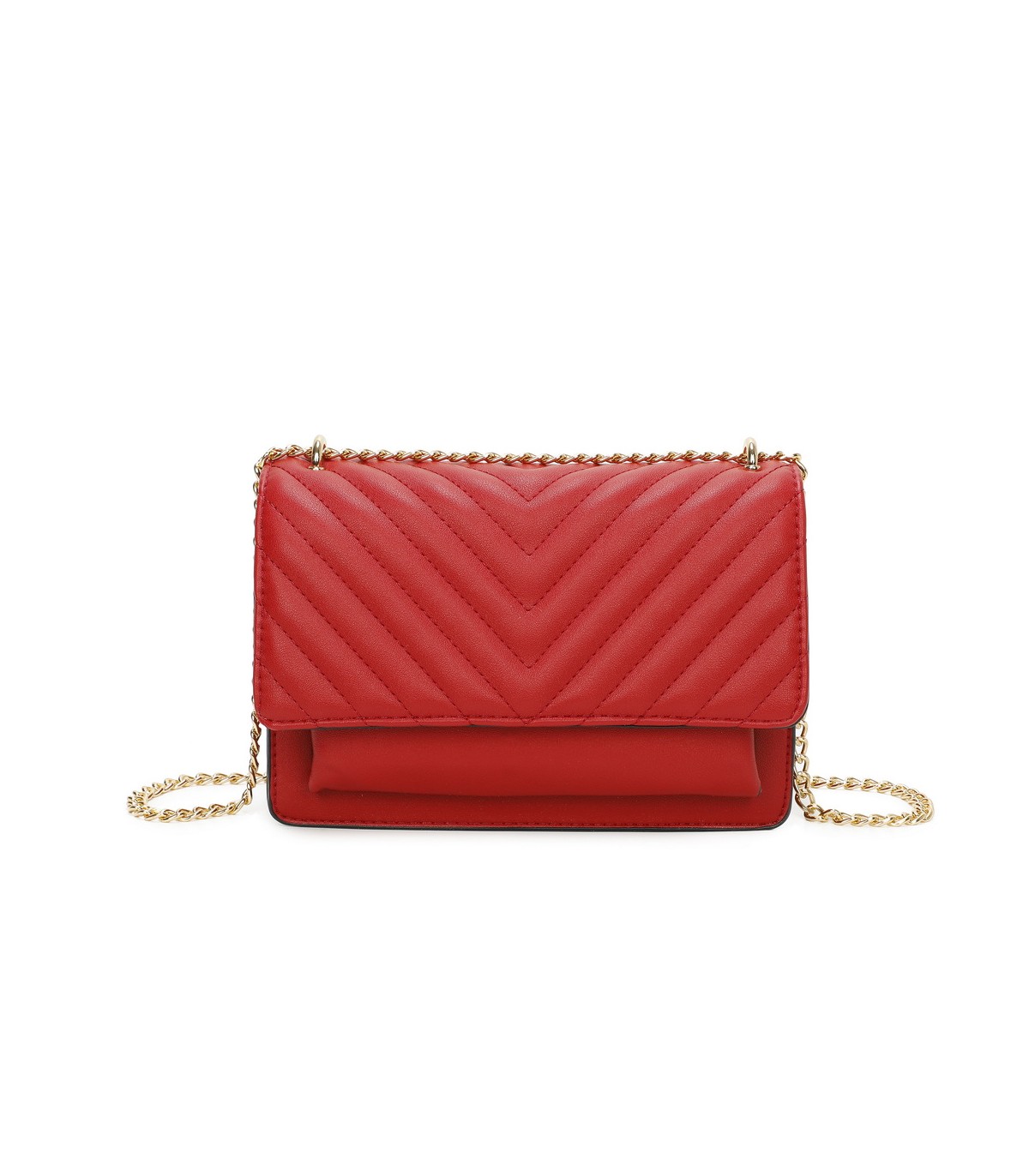 T11484 - Bolso bandolera cierres imantados con dos bolsillos interiores