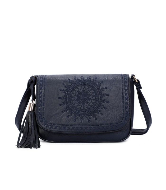 T11146 - Bolso bandolera con mandala bordado