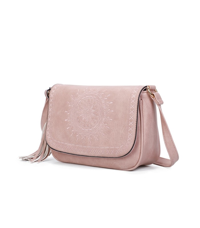 T11146 - Bolso bandolera con mandala bordado