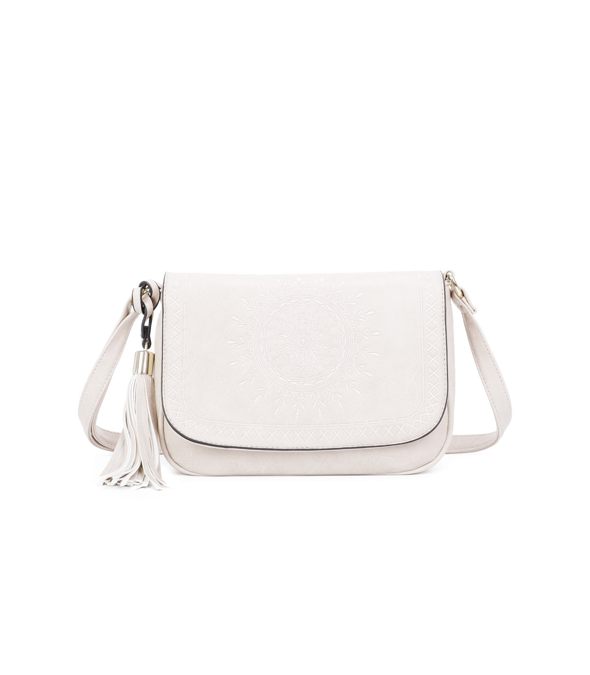 T11146 - Bolso bandolera con mandala bordado