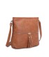 T11219 - Bolso bandolera cuadrado con bolsillos frontales