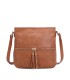 T11219 - Bolso bandolera cuadrado con bolsillos frontales