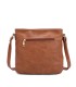 T11219 - Bolso bandolera cuadrado con bolsillos frontales