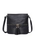 T11219 - Bolso bandolera cuadrado con bolsillos frontales