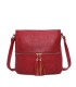 T11219 - Bolso bandolera cuadrado con bolsillos frontales