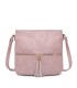 T11219 - Bolso bandolera cuadrado con bolsillos frontales