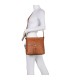 T11219 - Bolso bandolera cuadrado con bolsillos frontales
