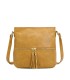 T11219 - Bolso bandolera cuadrado con bolsillos frontales