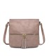 T11219 - Bolso bandolera cuadrado con bolsillos frontales