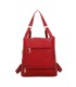 T11148 - Mochila convertible en bolso con bolsillos frontales y bordado de mandala
