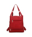 T11148 - Mochila convertible en bolso con bolsillos frontales y bordado de mandala