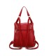 T11148 - Mochila convertible en bolso con bolsillos frontales y bordado de mandala