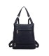 T11148 - Mochila convertible en bolso con bolsillos frontales y bordado de mandala