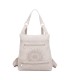 T11148 - Mochila convertible en bolso con bolsillos frontales y bordado de mandala