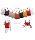 T11148 - Mochila convertible en bolso con bolsillos frontales y bordado de mandala
