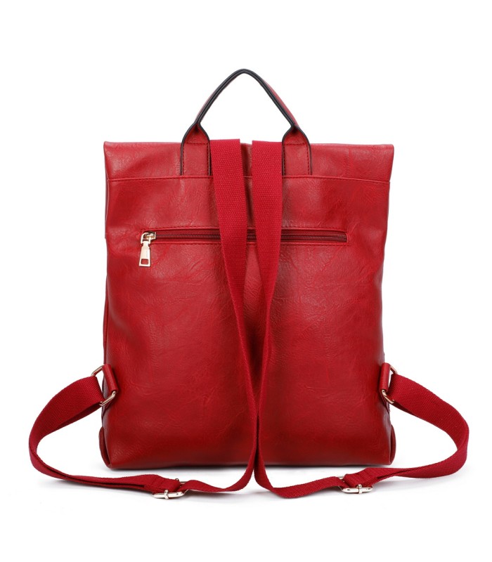 T11145 - Mochila con mandala bordado y cierre de botón imantado