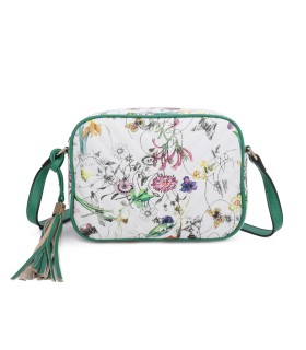 T11441 - Bolso bandolera con estampado de flores