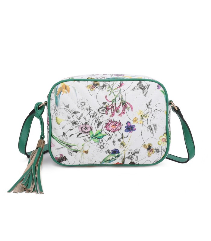 T11441 - Bolso bandolera con estampado de flores